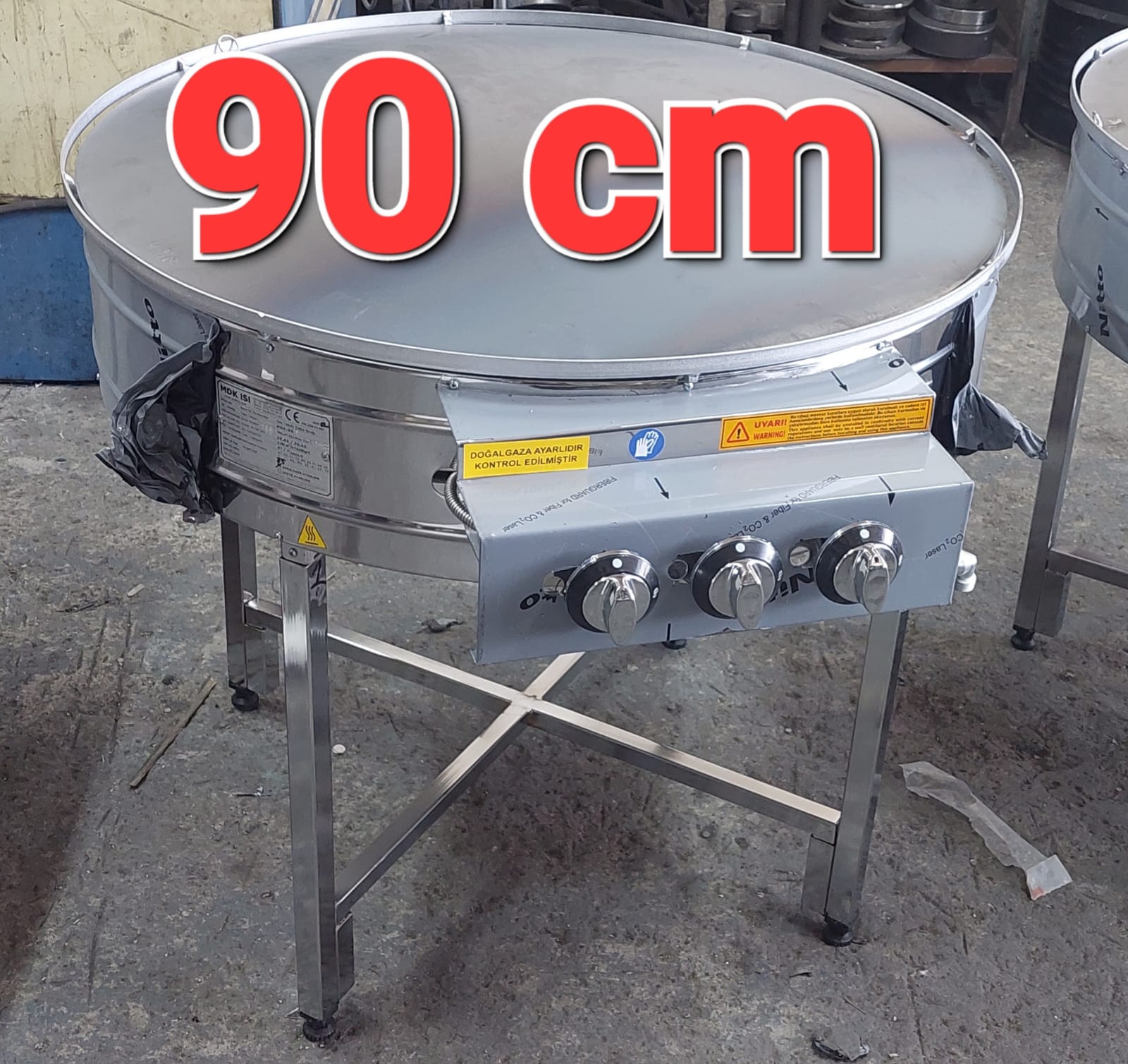 90 cm çaplı profesyonel sac ocağı / saç börek ocağı / gözleme ocağı